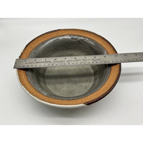 Hand Crafted 2 Piece Pottery Serving Bowl/Casserole Dish Vintage 1974 Collectibl - Picture 10 of 16